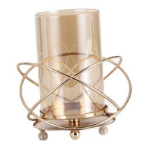 Tealight/Votive Holder 촛대 - 말린 꽃병 - 결혼식 특별 행사 파티 정원 스파 아로마 테라피를 위한 선물, 금, 철