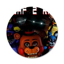 58mm 재미있는 Sfm Fnaf 애니메트로닉스 아이콘 핀 배지 장식 브로치 배낭 장식용 금속, images 5