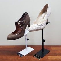 신발 진열대 / 철제 거치대 아크릴 구두 전시대 운동화 걸이 각도조절 샌들 스탠드 DP 디피 매장 디스플레이 집기 VMD, 3.[No.k27] 스틸 신발거치대 블랙-소