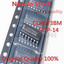 10개 CD4073 CD4073BM SOP-14 SMD 로직 인버터 IC