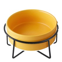 펫홀릭 클래식 세라믹 식기 옐로우 1개