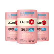 락토핏 생 유산균 이브 60p, 3개, 120g