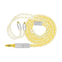 은도금 8심 0.78mm 커스텀 이어폰 케이블, MMCX, 골드실버