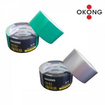 포장테이프 박스테이프 오공 강력 면테이프 청면 은면 48mm x 10M 색상 택1, 1개, 회색