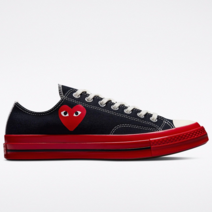 국내매장용 컨버스 CONVERSE 남성 여성 컨버스 X 꼼데가르송플레이 척70 블랙 A01795C 운동화 스니커즈 슈즈 신발