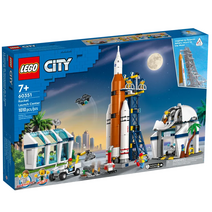 레고 60351 시티 로켓 발사 센터 레고 나사 우주 플레이 세트 로켓발사대 관측소 지휘본부 자동차 우주비행사 피규어 브릭 블럭