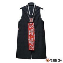 쾌자-검정(꽃가라민)무속신복