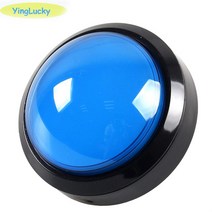 마이너스몰딩 pvc 천정 바닥 마감재 빅돔 푸시 버튼 100mm 일루미네이트 아케이드 Led 12v 전원 스위치, 05 100mm  blue