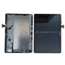 삼성 갤럭시 노트 10.1 2014 EDITION 디스플레이 SM-P600 터치 스크린 P601 LCD P605 패널 어셈블리 디지타이저 수리, white touch