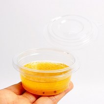 더팩컴퍼니 원터치 원형소스용기(대), 1세트, 1200개