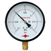 일반 압력계 진공계 연성계 A타입 100파이수도배관 가스배관 소방배관 보일러배관 스팀용배관 동파 액체 측정 측정기기 공사 설비 소방용 배관용 시공 용접 누수압력계 압력계이지 압력게이지 누수, 100파이 10bar