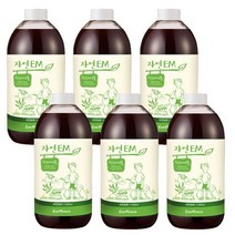 1000ml EM활성액 EM용액 EM원액 쌀뜨물발효액 6개 자연EM 55667EA