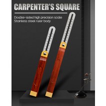 나무 손잡이가 있는 삼각 슬라이딩 T-베벨 눈금자 레벨 측정 도구 마킹 게이지, 01 Large