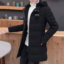 남성 경량 웰론 롱 패딩 점퍼 코트 슬림