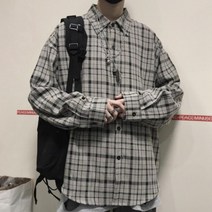 [미스터 제이슨] 오버핏 트렌디 체크 셔츠