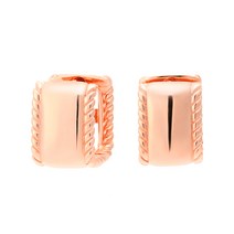 [비앤비골드]14K18K 데일리 딱붙는 볼드 스퀘어 원터치 귀걸이 PNE26860