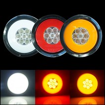 SORI 24V 면발광LED 원형 테일램프 SL-42, 화이트LED