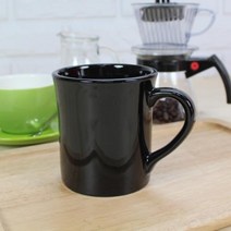 남대문 카페창업 도매 / 블랙 도자기 머그 340ml