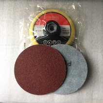 디어포스 원형사포 KA162 4인치 10장 천재질 벨크로 샌딩페이퍼, 320방, 100장