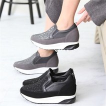 니나스파리 키높이속굽 핫픽스 슬립온 6cm(0K229)