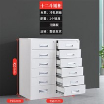 알루미늄박스 음향장비 방송장비 사무실 금속 낮은 캐비닛 파일 보관 프린터 잠글 수 있는 서랍 정보 작은 발코니, 132.13mm - 12단 서랍장 낮은 캐비닛