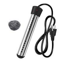히터봉 돼지꼬리히터 물데우는기계 침수 온수기 1500W Inground 수영장용 휴대용 잠수형 버킷 히터 풍선 풀, 한개옵션0