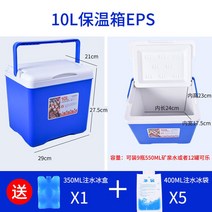 대용량 낚시 아이스박스 캐리어 바다 쿨러 용품 대장 갈치 선상 민물, 10L 블루+아이스팩 5개 증정,얼음통증정