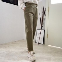 옷자락 여자 가을 트레이닝 마실룩 앞선 배색 배기핏 팬츠