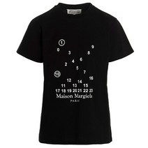 메종 마르지엘라 명품22FW 넘버링 로고 스티치 티셔츠 블랙 S51GC0516 S22816 900