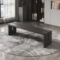 식탁 벤치 의자 거실 감성 인테리어 가구 디자인 북유럽 카페 원목 모던, 140*35*45cm(블랙)
