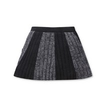 파리게이츠 파리게이츠반바지 F 52193PK370_BK 여성 배색 믹스조직 울니트 큐롯 스커트