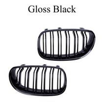 Bmw용 전면 키드니 그릴 광택 블랙 M 색상 비엠더블유 5 시리즈 E60 E61 2003 - 2010 M5 520i 523i 525i 528i 530i 535i 540i 52, CN _글로스 블랙