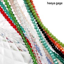 히야가게 론델 파스텔 3mm 59종, 16.유광-투명 레드