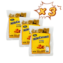 하이델 밀크 카라멜 브라질 프리미엄 캬라멜 780g x 3봉 당충전 졸음운전 사무실 간식, 밀크카라멜 780g X 3봉, 3개