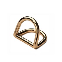 이중 D링 16.5MM - 골드, 단품