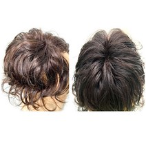 인모 파마머리 정수리 부분가발 (10x10) 정수리볼륨, 1개, 1.웨이브(10x10)-자연검정