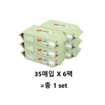 3M 베이직 미세먼지 물걸레 청소포 플러스 대형 35매, 4set