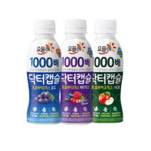 요플레 닥터캡슐130mlx12개 (포도4+사과4+베리믹스4)/1000배/유산균/냉장무배, 12개, 130ml