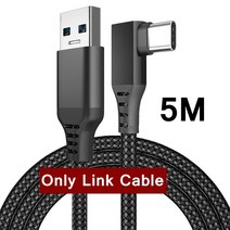 VR VR기기Meta Oculus Quest 2 용 6Pcs VR 케이블 관리 링크 개폐식 천장 풀리 시스템 HTC Vive HP Reverb, 02 Only Link Cable 5M