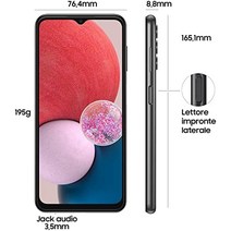 Samsung Galaxy A13 Android 스마트폰 6.6인치 Infinity-V 디스플레이 Android 12 4GB RAM 및 64GB 내장 메모리² 5 000mAh³ 배터리 블랙-32861, 푸른, 4/128GB