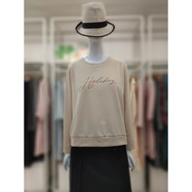 SI 라운드 레터링 티셔츠 SFI58180BE