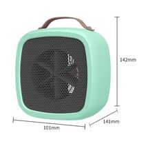 히터 전기열풍기 미니온풍기 미니 사무실 가정용, 녹색 500w 220v