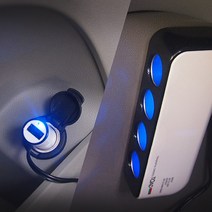 멀티 시가잭 자동차 시거잭 4구 USB 시거소켓 12v-24v 전차종, 1개