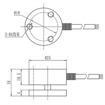 충격 힘 센서 압축 플랫 다이어프램 유형로드 셀 중력 변환기 Loadcell Mini 5T 50kg 25mm 직경, 04 100kg