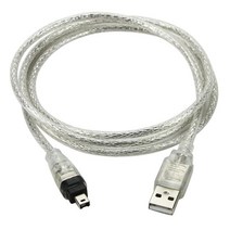 LBSC-USB 데이터 케이블 IEEE 1394 4 핀-USB 미니 플매트 카펫 러그 파이어와이어 DV 캠다이소코털제거기더, 한개옵션0