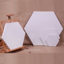 캔버스 롤 100호 캠버스 면천 유화 아티스트 페인팅 빈 면화 패널 도매에 대 한 5pieces 육각 면화 나무 프레임, 5pc 옆 length20cm