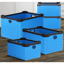 뚜껑없는 공장 반제품 완제품 적재 박스 집하장 짐보관 집 창고 사무실 다용도 상자, 오픈적재형 대 파랑