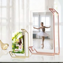 [나사] 탁상액자 미니 웨딩포토테이블 받침대사이즈 사진, 04_리브리움 탁상액자 로즈골드 소