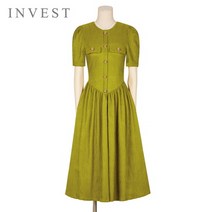 인베스트 인베스트 클래식골드버튼원피스_V2M1OP3951