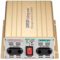 DARDA 차량용 인버터 DP-512 배터리 DC 12V 500W 다르다 피앤케이하이테크 국산정품 자동차용 안전인증, 1개